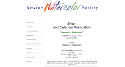 Desktop Screenshot of newtonwatercolorsociety.org