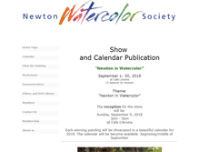 Tablet Screenshot of newtonwatercolorsociety.org